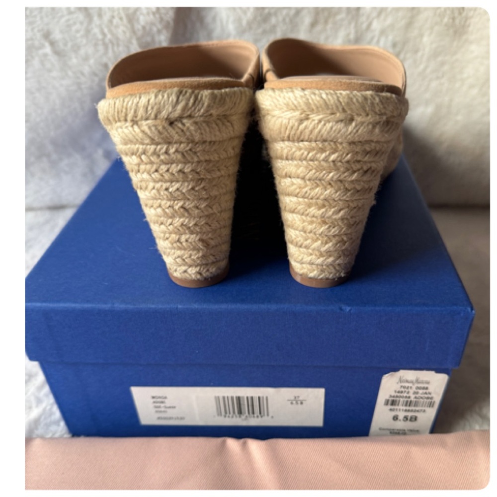 STUART WEITZMAN WONDA ESPADRILLE WEDGE SANDAL SIZE 6 1/2 NWT - Picture 12 of 16